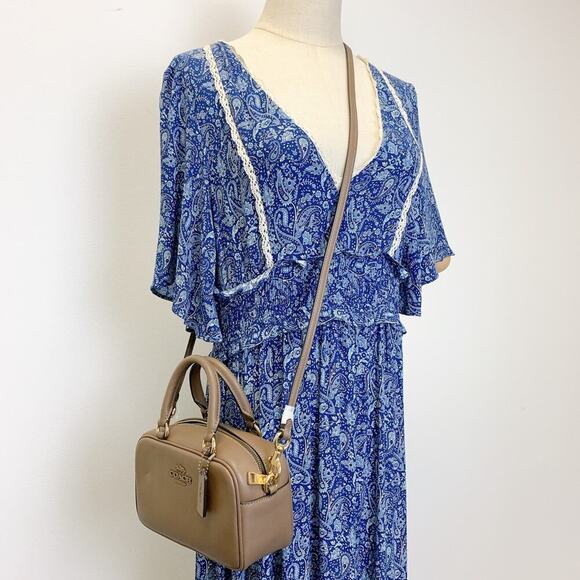 Coach CT776 Satchel Crossbody Bag in Im/Dark Stone - Picture 9 of 9